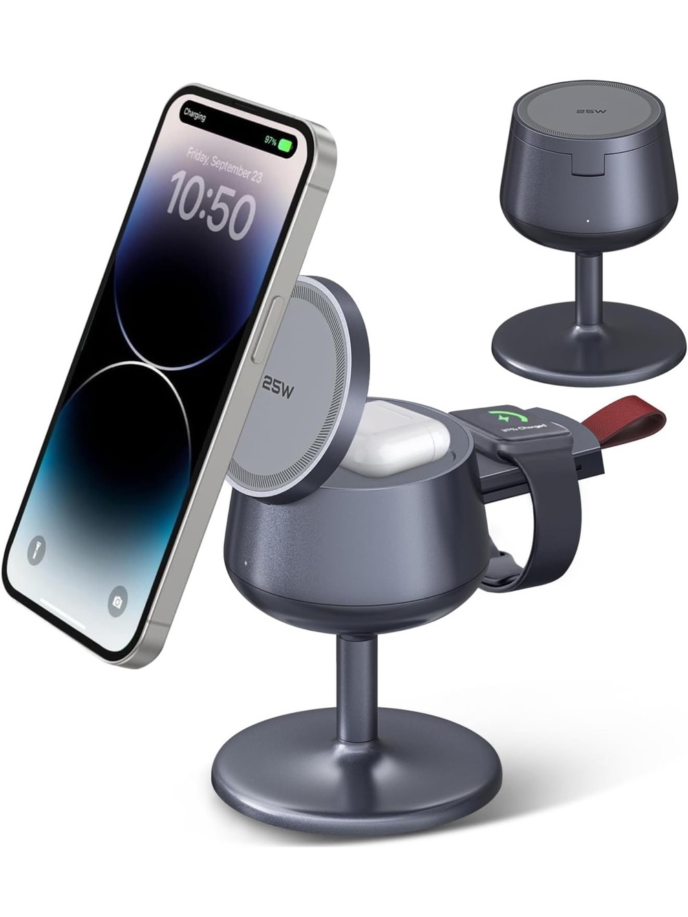 3-in-1 Magnetic Wireless Charging Station for Apple devices